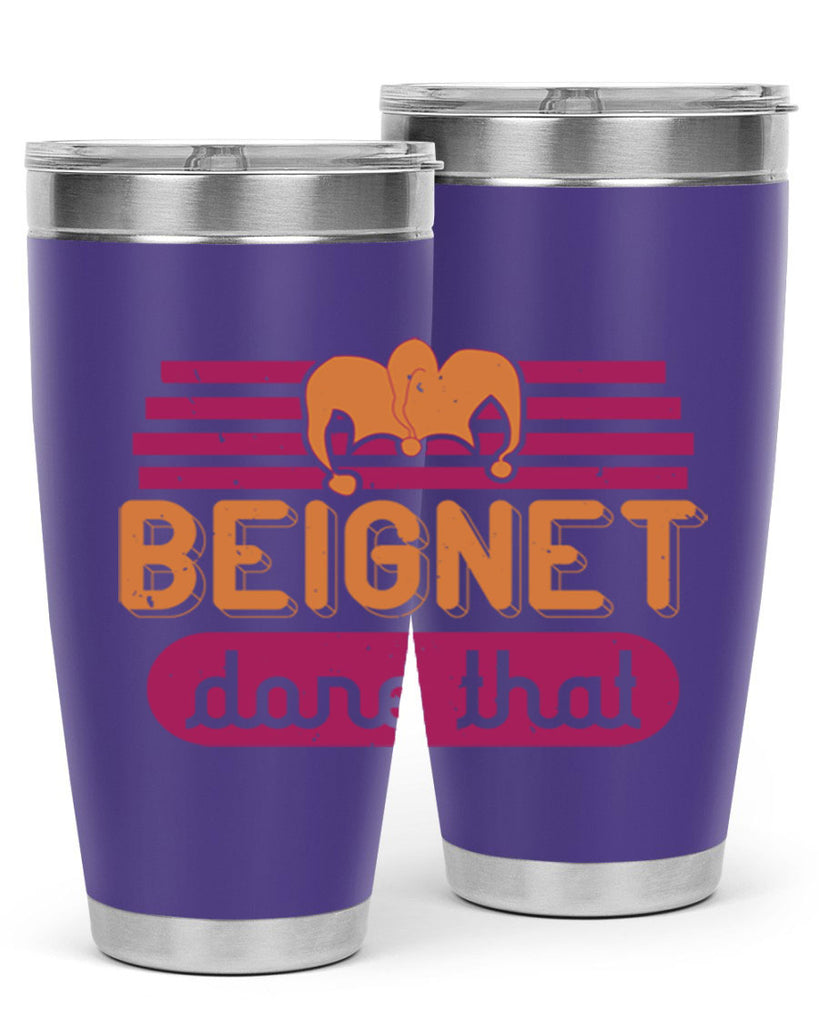 beignet done that 26#- mardi gras- Tumbler