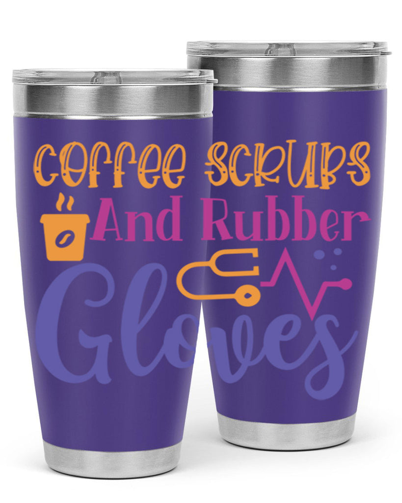 coffee scrubs and rubber gloves Style 392#- nurse- tumbler