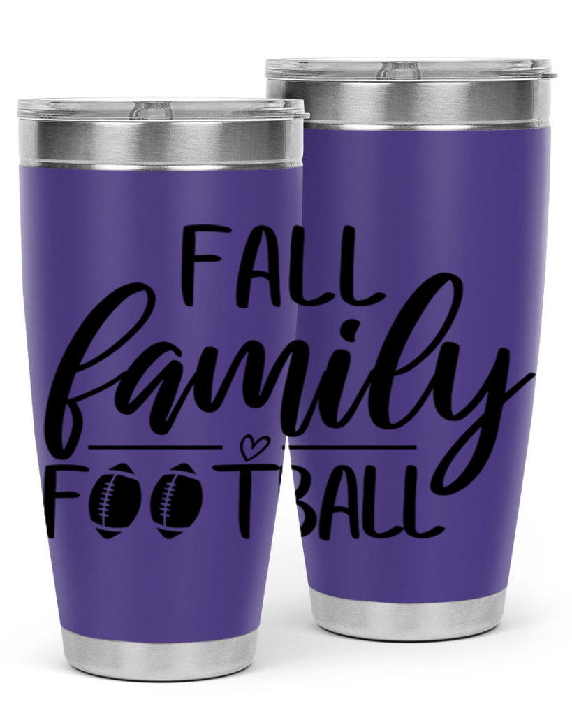 fall family football 100#- fall- Tumbler