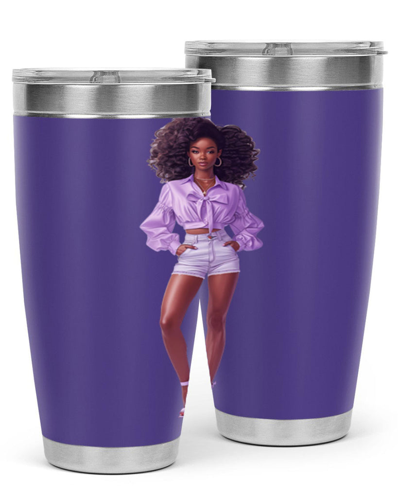 fashion girl in lavender 61#- fashion- Cotton Tank
