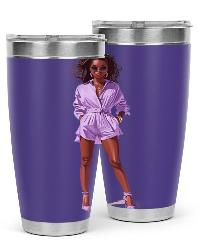 fashion girl in lavender 64#- fashion- Cotton Tank
