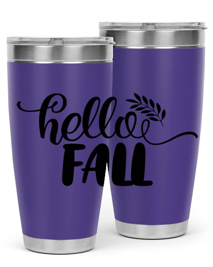 hello fall 54#- thanksgiving- Tumbler