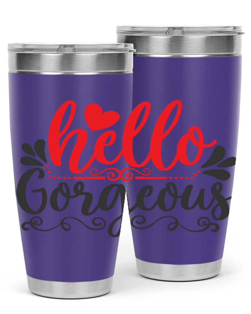 hello gorgeous Style 155#- make up- Tumbler