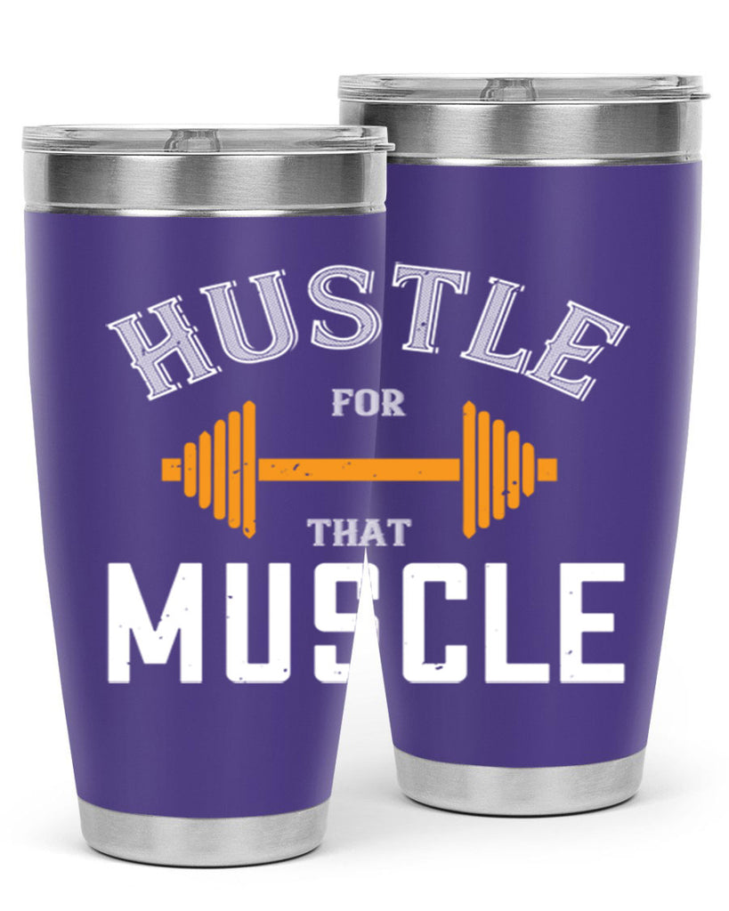 hustel for that muscle 92#- gym- Tumbler