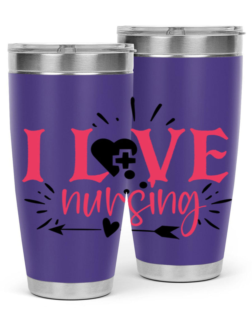 i love nursing Style 380#- nurse- tumbler