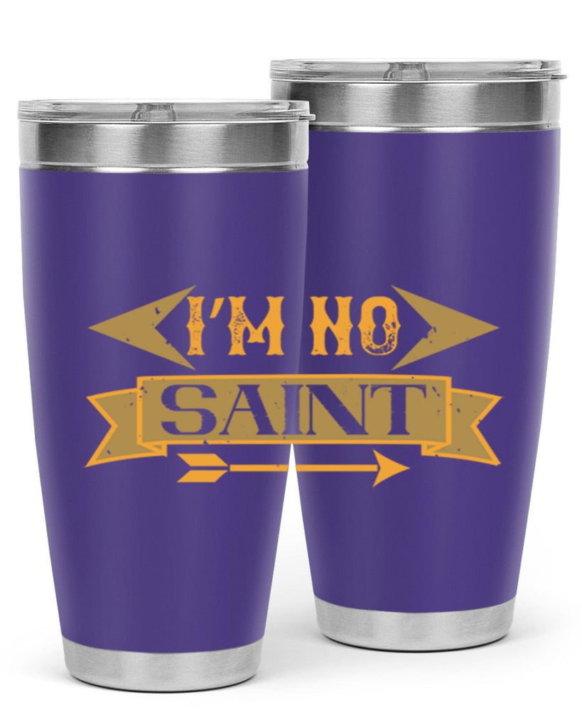 i’m no saint 59#- mardi gras- Tumbler
