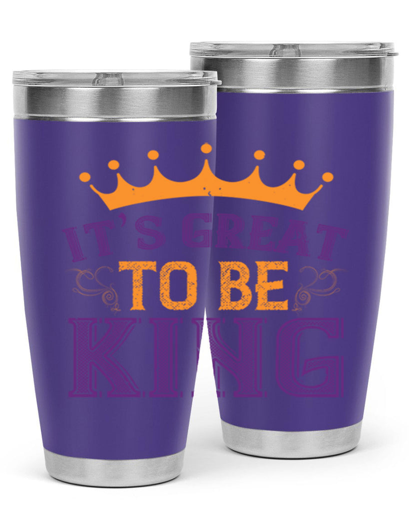 it’s great to be king 61#- mardi gras- Tumbler