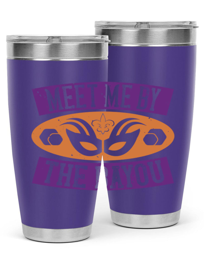 meet me by the bayou 45#- mardi gras- Tumbler