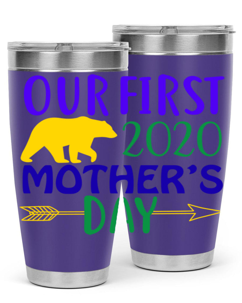 our first mothers day 4#- mardi gras- Tumbler