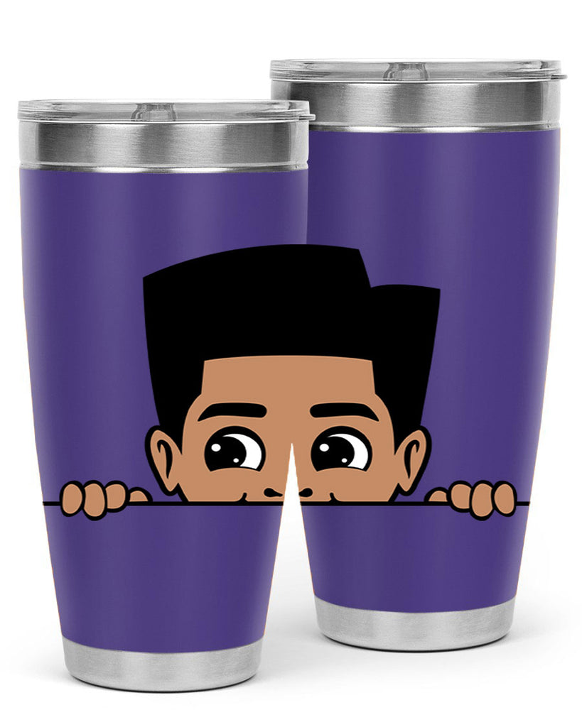 peekaboo boy 18#- black men - boys- tumbler