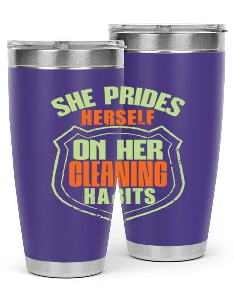 she prides hereself on her cleaning habits Style 15#- cleaner- tumbler
