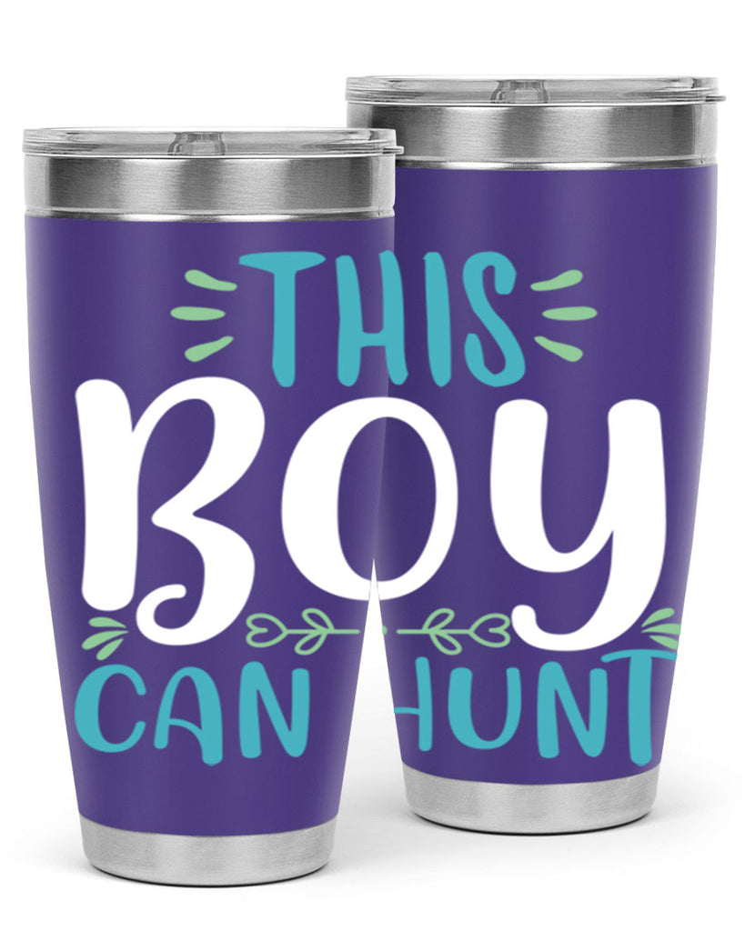 this boy can huntt 1#- easter- Tumbler