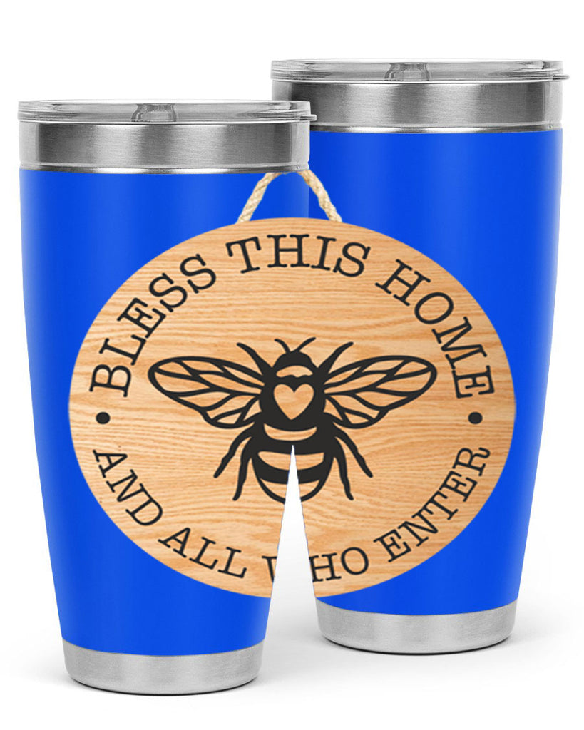 Bless this Home Bee Mockup58#- spring- Tumbler