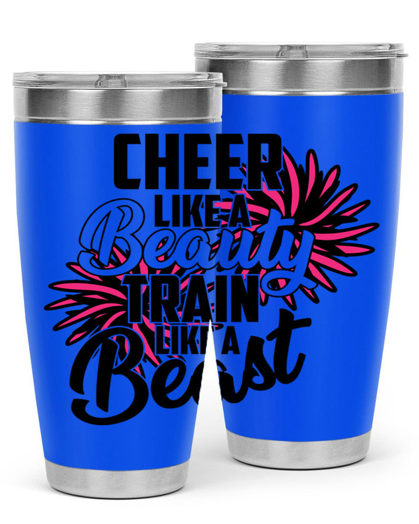 Cheer like a Beauty Train like a Beast 1388#- cheer- Tumbler