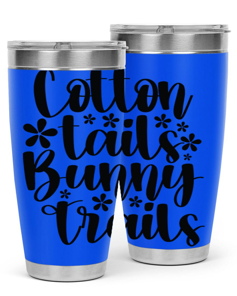 Cotton tails bunny trails  113#- spring- Tumbler