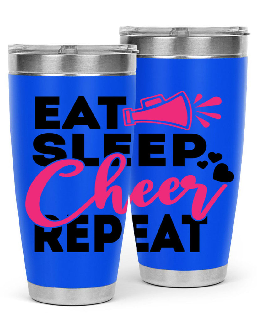 Eat Sleep Cheer Repeate 1315#- cheer- Tumbler