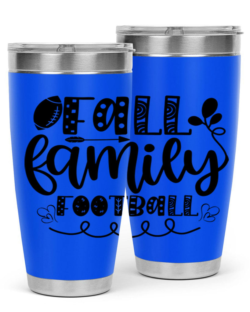 Fall Family Football 99#- fall- Tumbler
