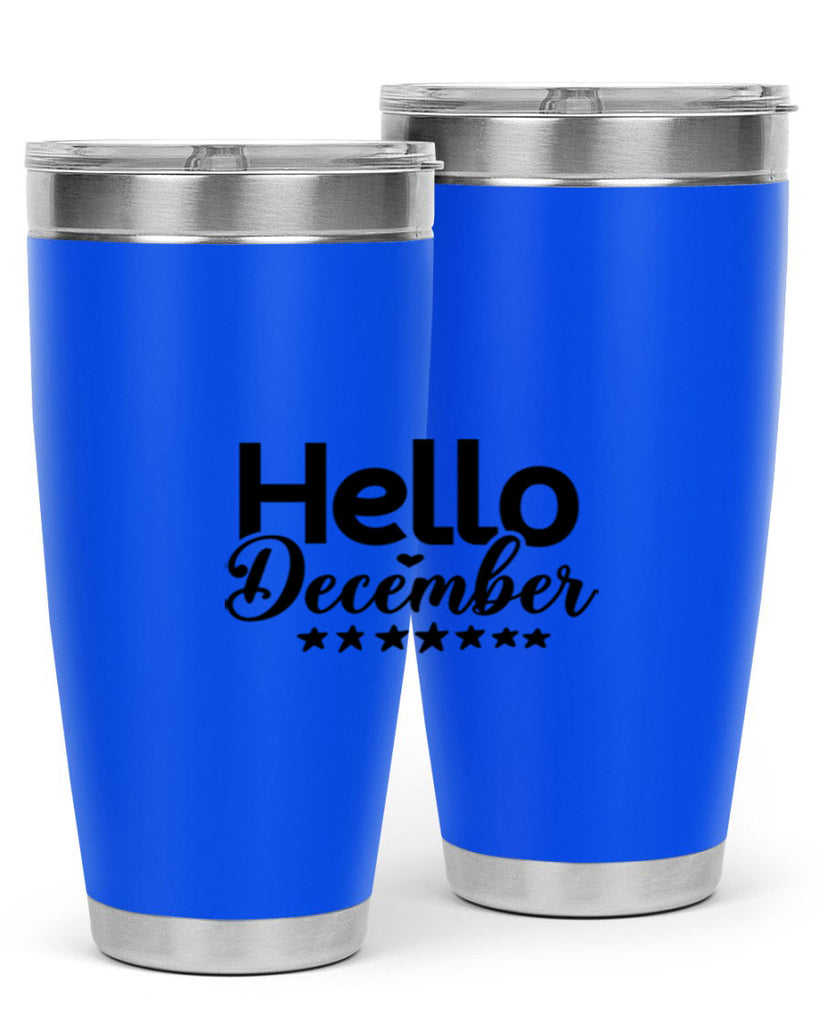 Hello December 156#- winter- Tumbler