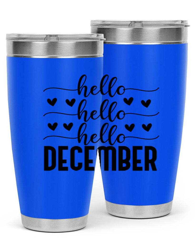 Hello December 157#- winter- Tumbler