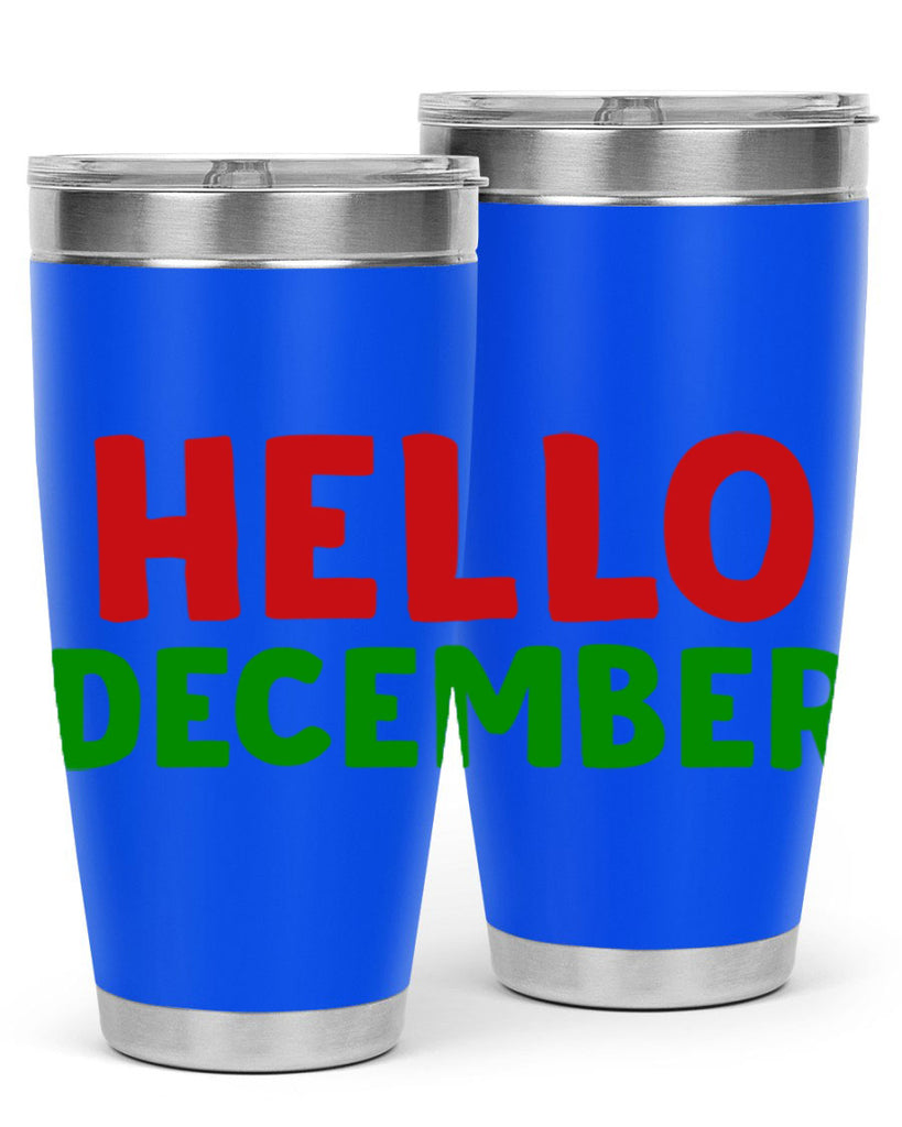 Hello December 158#- winter- Tumbler
