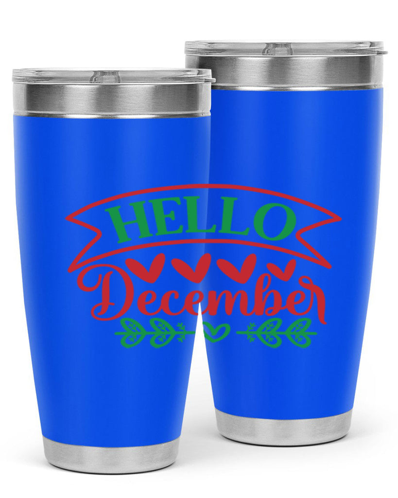 Hello December 159#- winter- Tumbler
