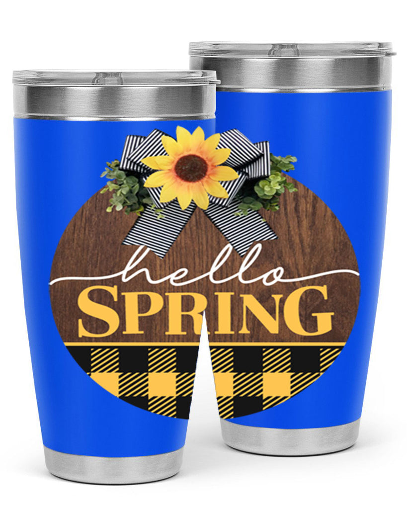 Hello Spring plaid Mockup 204#- spring- Tumbler