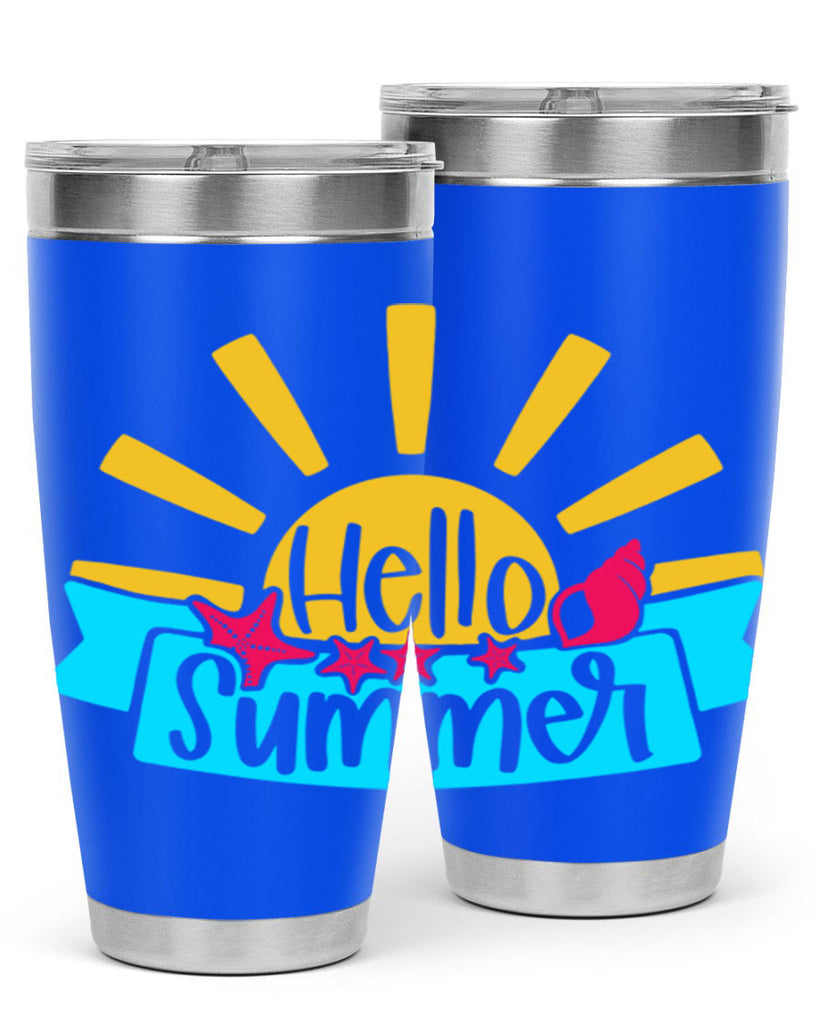Hello Summer Style 38#- summer- Tumbler
