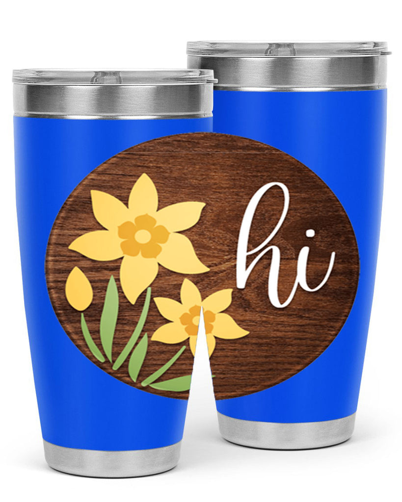 Hi daffodil flower Mockup235#- spring- Tumbler