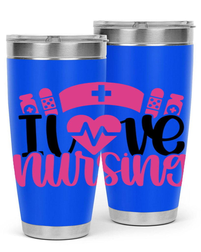 I Love Nursing Style Style 171#- nurse- tumbler