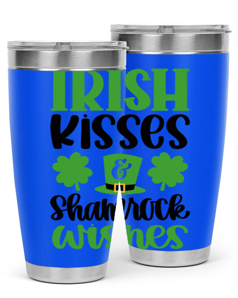 Irish Kisses Shamrock Wishes Style 81#- St Patricks Day- Tumbler