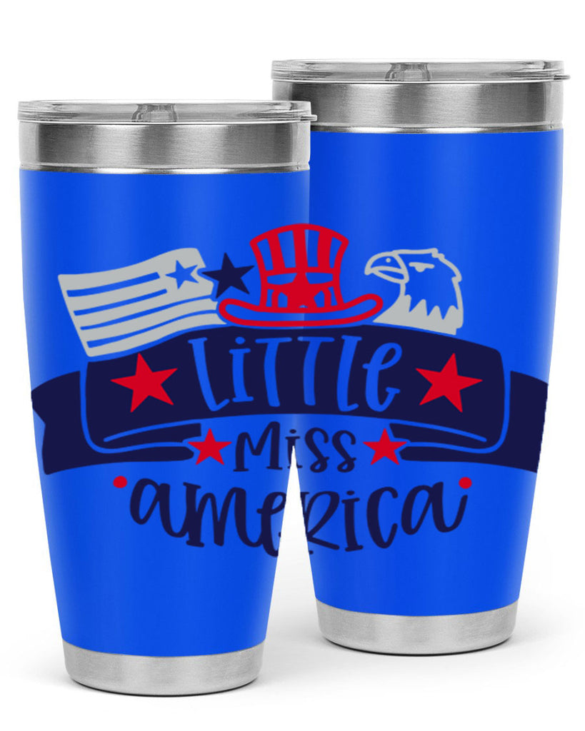 Little Miss America Style 162#- Fourt Of July- Tumbler