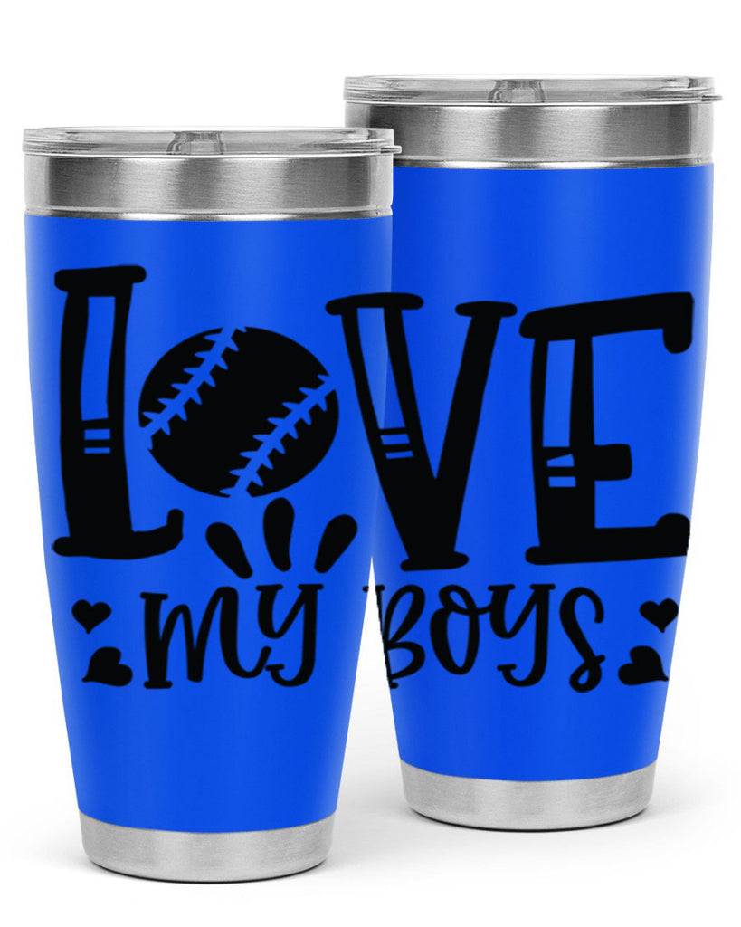 Love My Boys 2053#- baseball- Tumbler