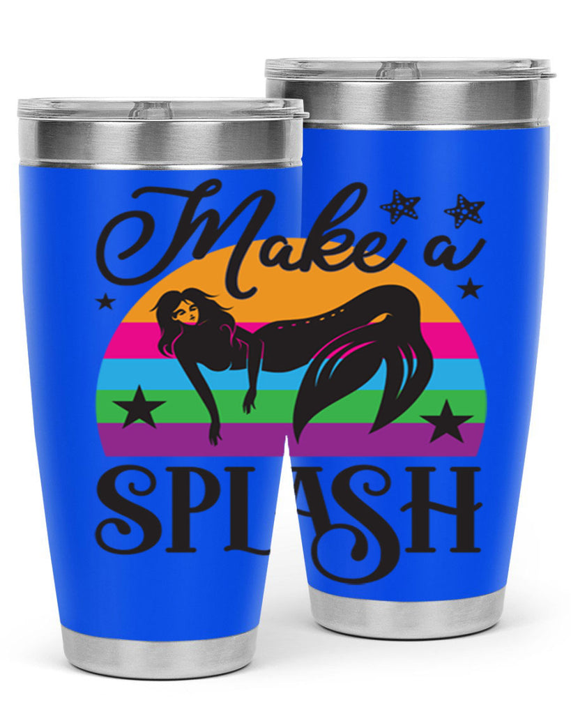 Make a splash 313#- mermaid- Tumbler