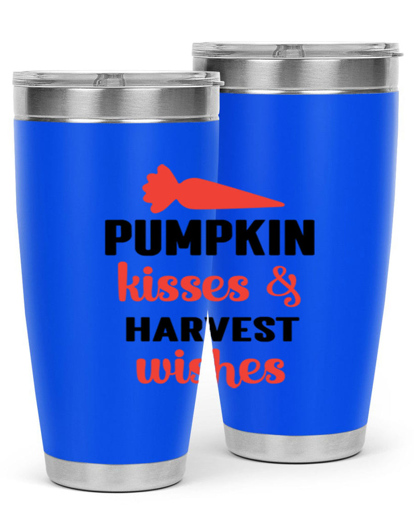 Pumpkin kisses harvest wishes 524#- fall- Tumbler