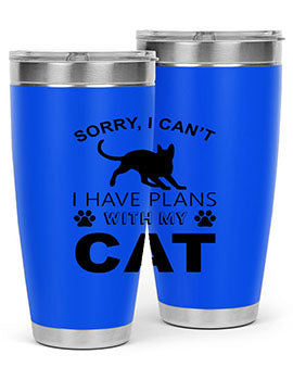 Sorry I Cant Style 116#- cat- Tumbler