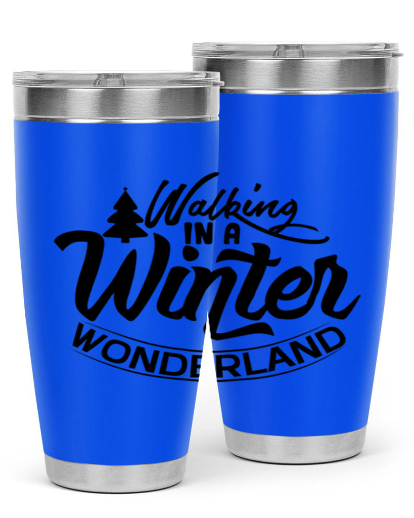 Walking In A Winter Wonderland 435#- winter- Tumbler