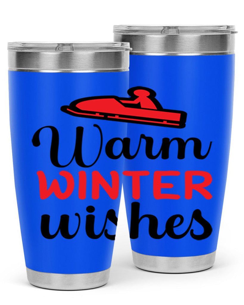 Warm winter wishes 452#- winter- Tumbler