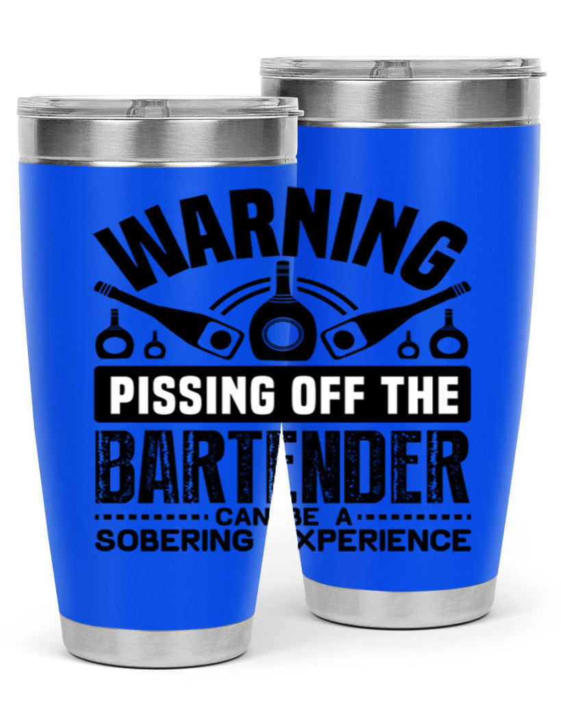 Warning Style 10#- bartender- tumbler