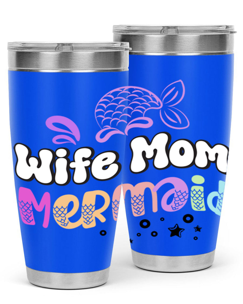 Wife Mom Mermaid 676#- mermaid- Tumbler