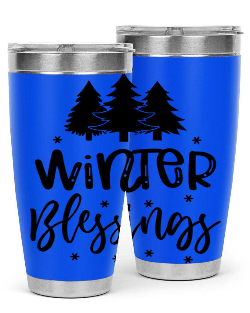 Winter Blessings 489#- winter- Tumbler