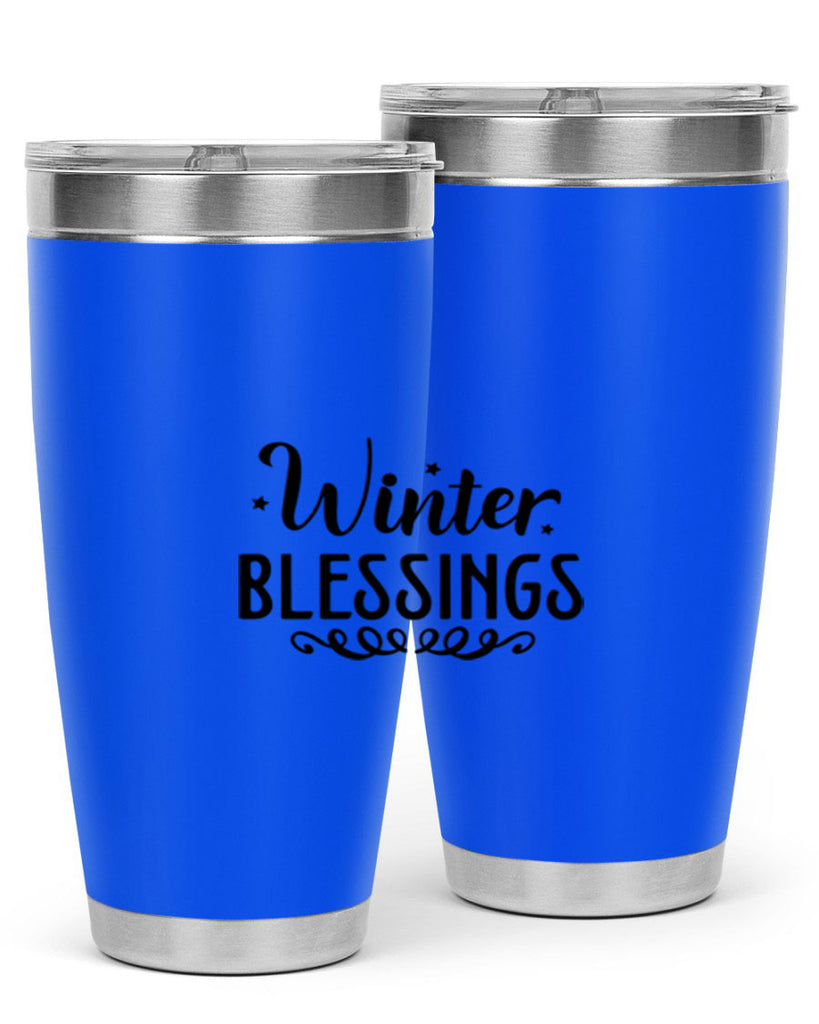Winter Blessings 490#- winter- Tumbler