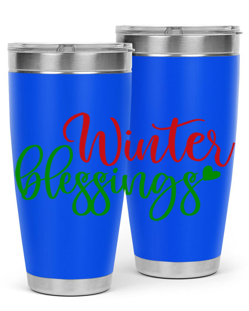 Winter Blessings 492#- winter- Tumbler