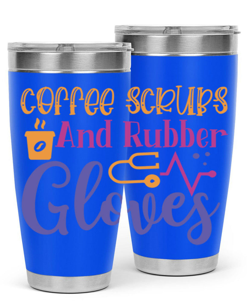 coffee scrubs and rubber gloves Style 392#- nurse- tumbler