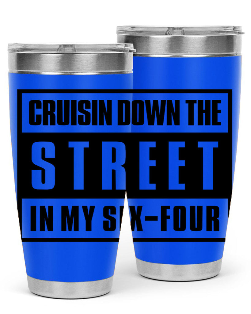 cruisin down the street 181#- black words phrases- Cotton Tank