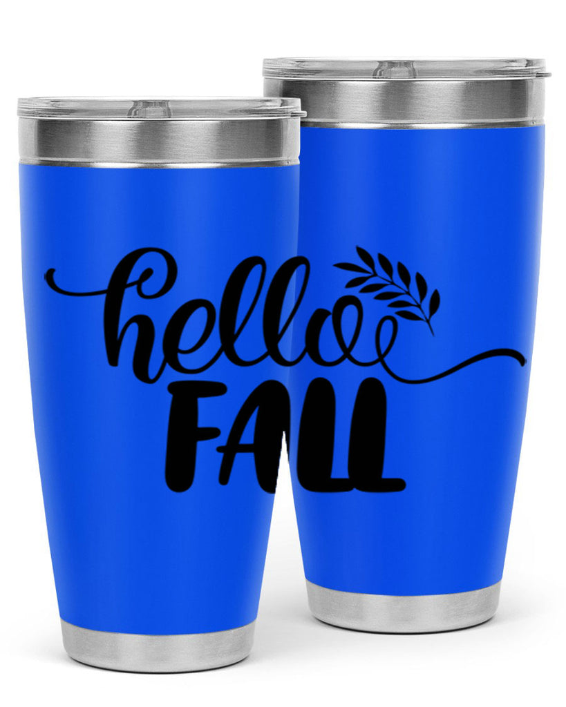 hello fall 54#- thanksgiving- Tumbler
