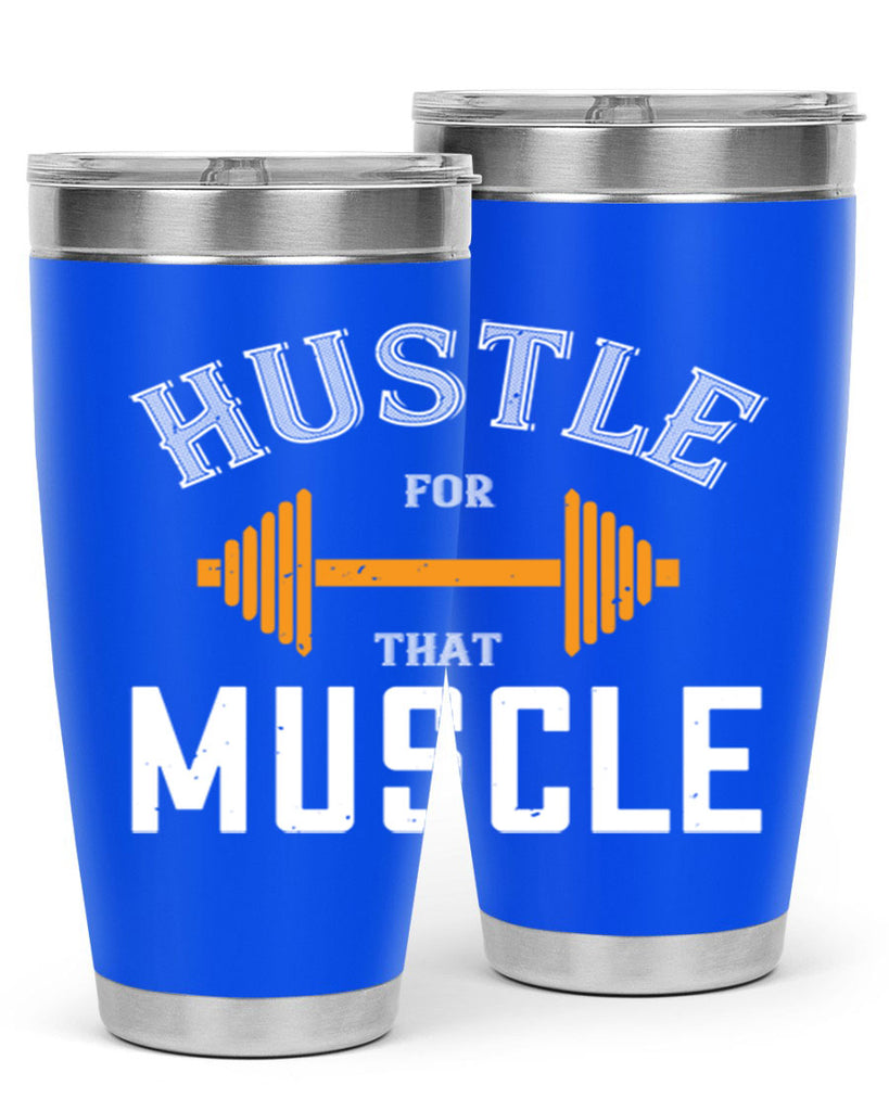 hustel for that muscle 92#- gym- Tumbler