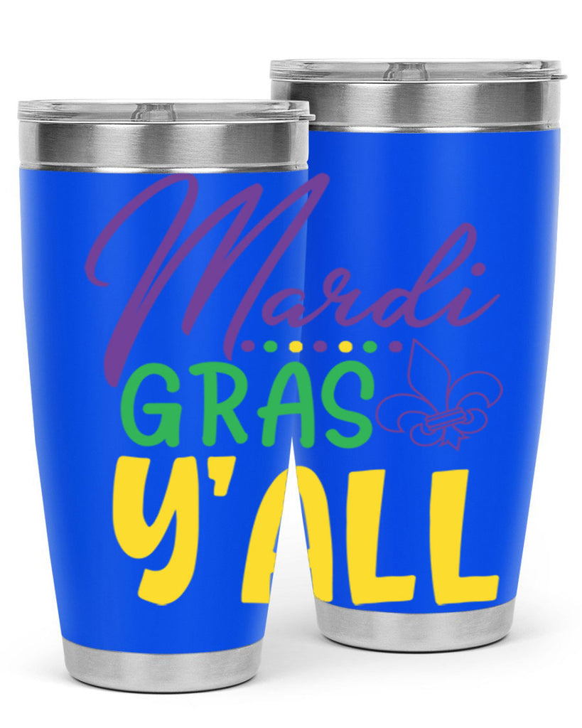 mardi gras yall 77#- mardi gras- Tumbler