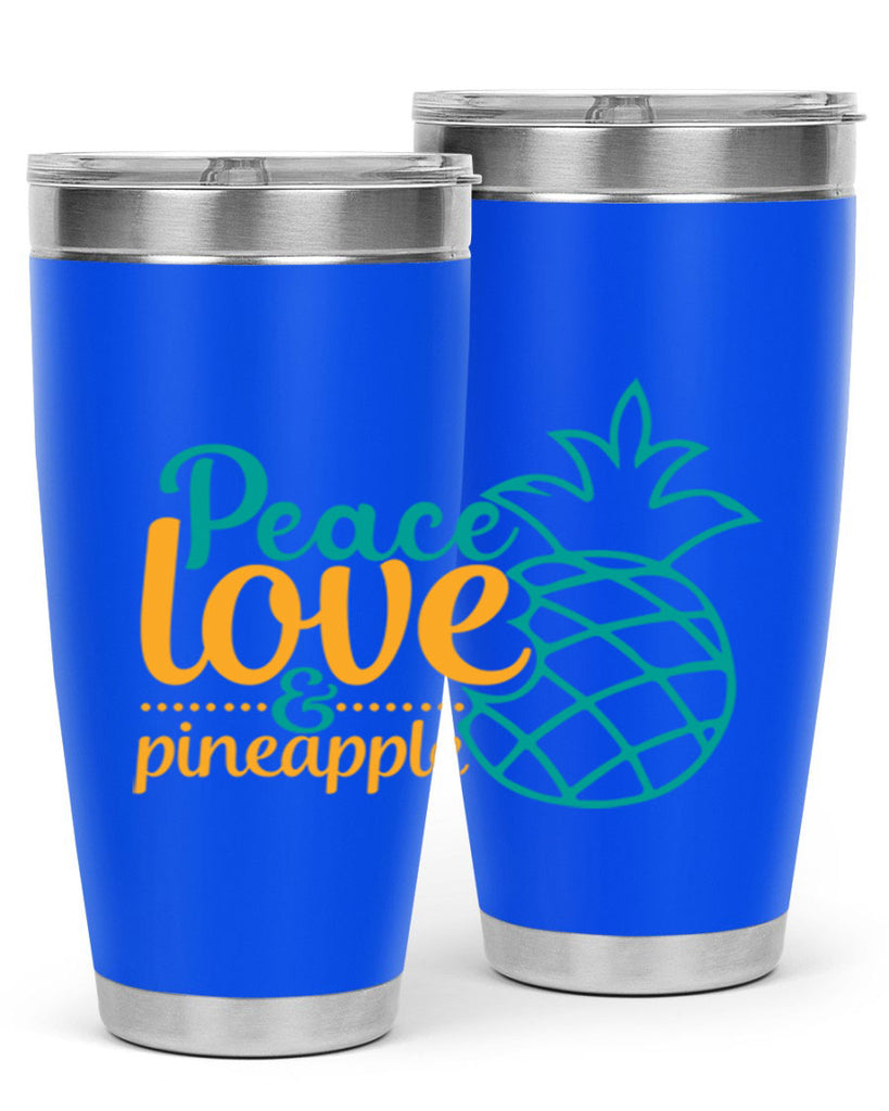 peace love pineapple Style 82#- summer- Tumbler