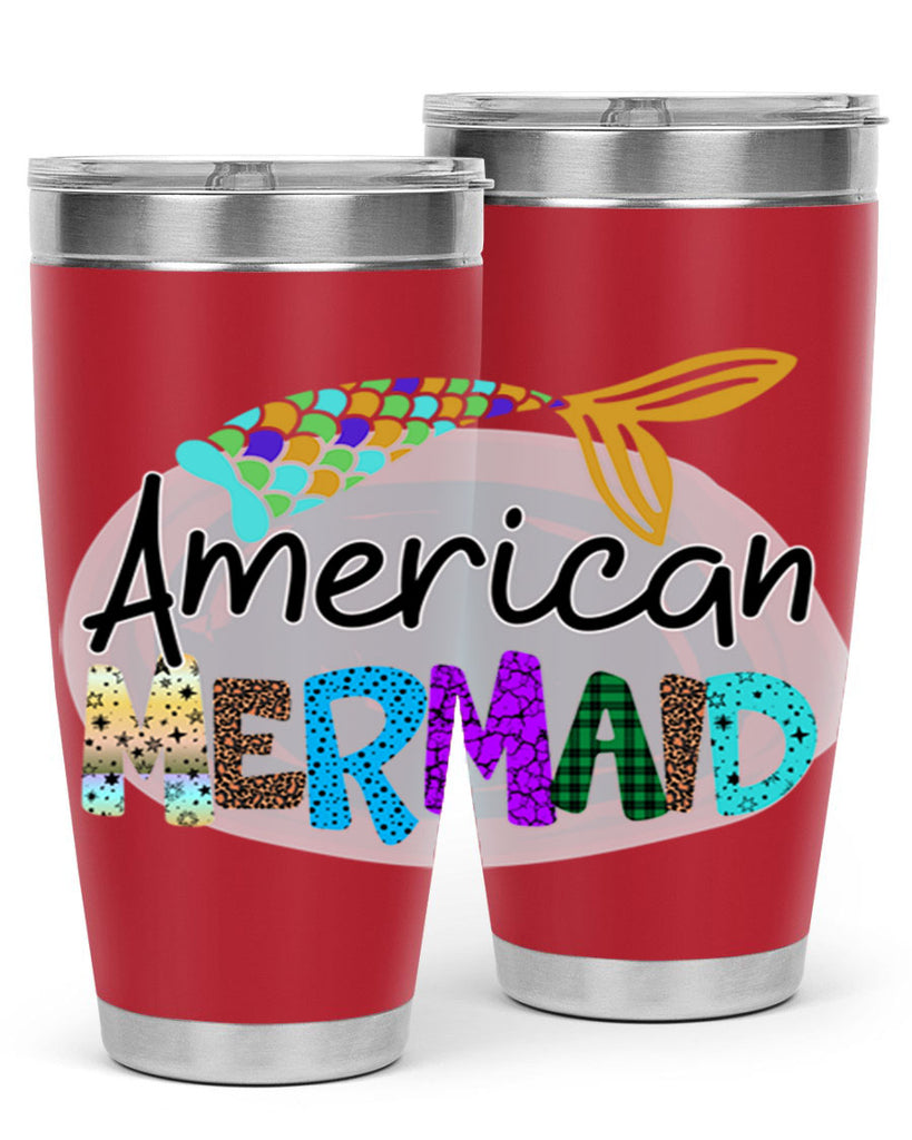American Mermaid 14#- mermaid- Tumbler