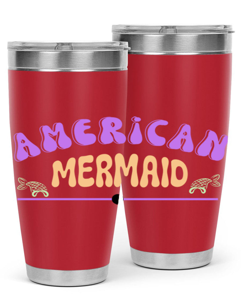 American Mermaid 16#- mermaid- Tumbler